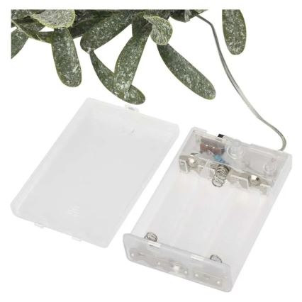 Wieniec świąteczny LED 25 diod / zasilanie 3×AA, średnica 35 cm