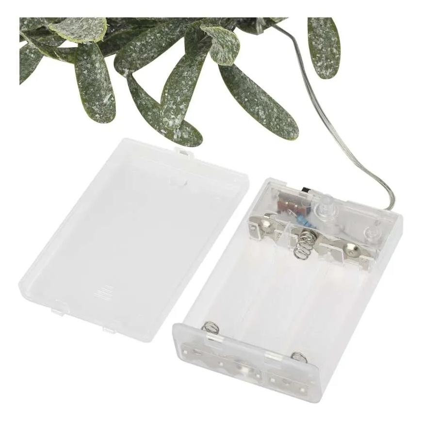 Wieniec świąteczny LED 25 diod / zasilanie 3×AA, średnica 35 cm