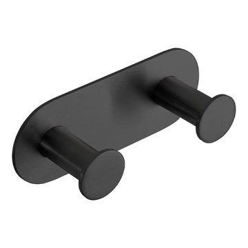 Wieszak 11,5x4,5 cm stal nierdzewna/czarny