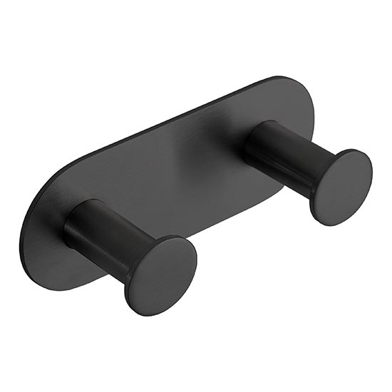 Wieszak 11,5x4,5 cm stal nierdzewna/czarny