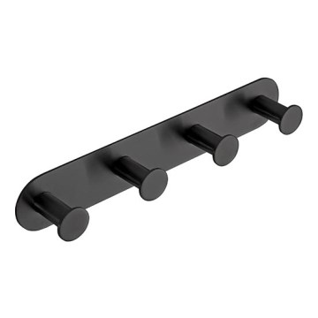 Wieszak 25,5x4,5 cm, stal nierdzewna/czarny