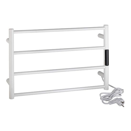 Wieszak na ręczniki 56x37 cm stal nierdzewna/biały