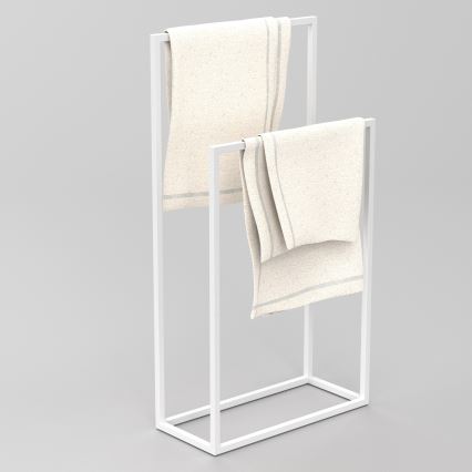 Wieszak na ręczniki 85x45 cm biały