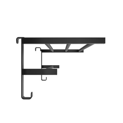 Wieszak na ręczniki na grzejnik łazienkowy HF SHEFFIELD 52x28,4 cm czarny