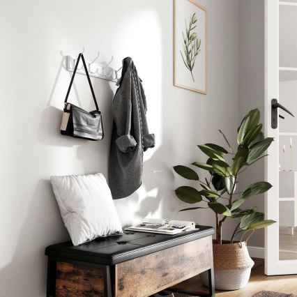 Wieszak ścienny KATE biały