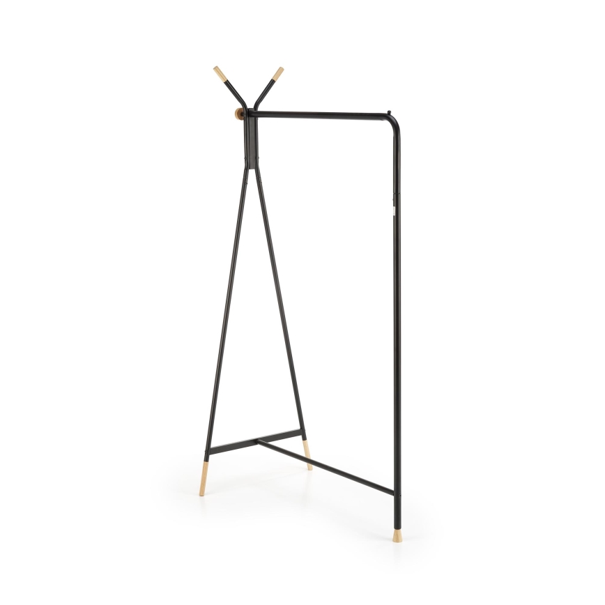 Wieszak stojący 165x91 cm CHENE czarny/beżowy