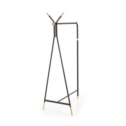Wieszak stojący 165x91 cm CHENE czarny/beżowy