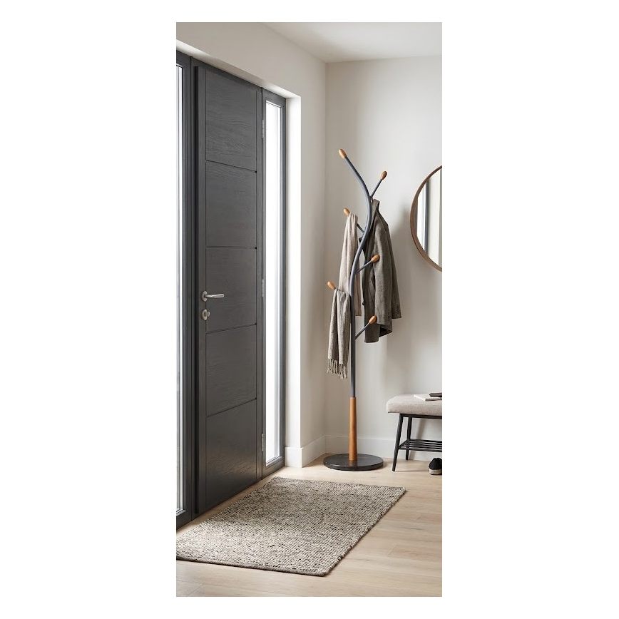 Wieszak stojący 186x38 cm STILE czarny