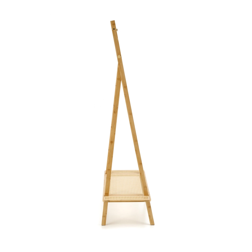 Wieszak stojący LEGNO 168x68 cm rattan