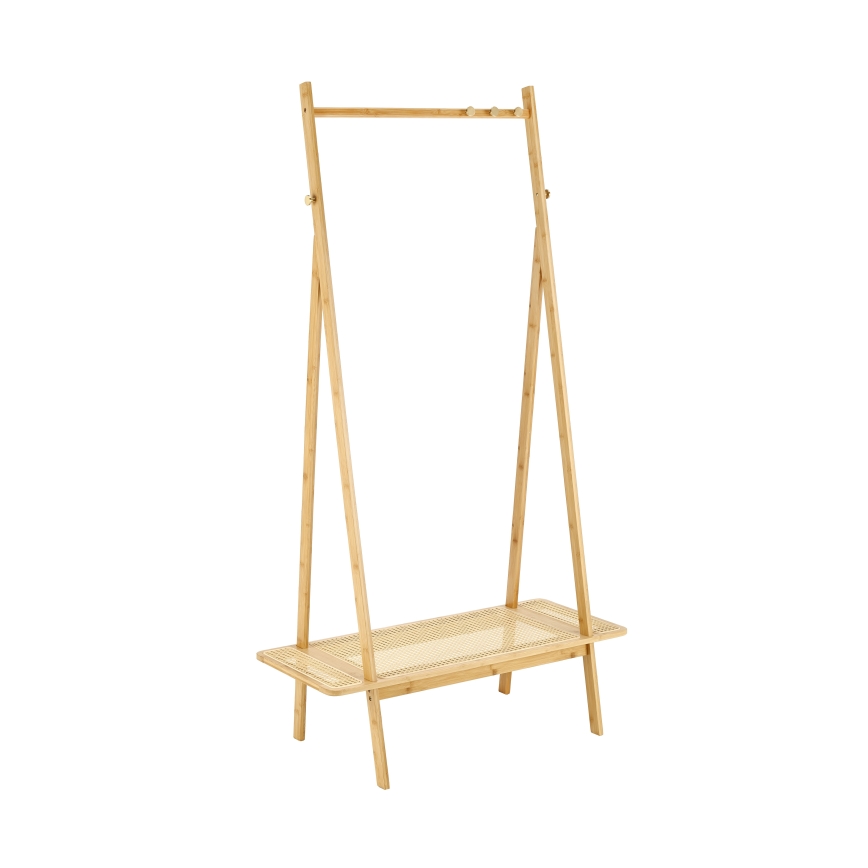 Wieszak stojący LEGNO 168x68 cm rattan