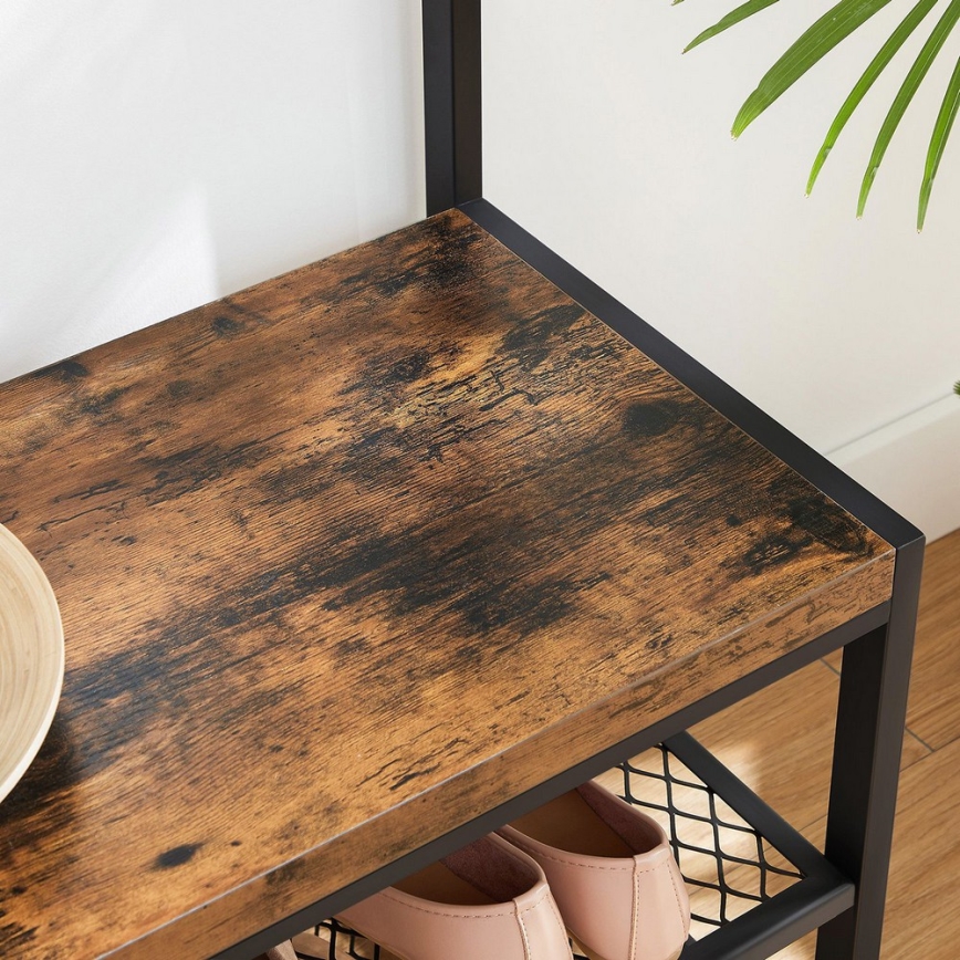 Wieszak stojący NAVOR brązowy/czarny