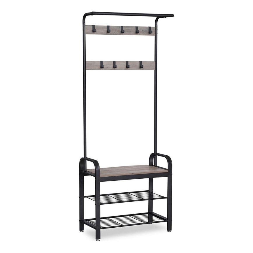 Wieszak stojący NAVOR brązowy/czarny