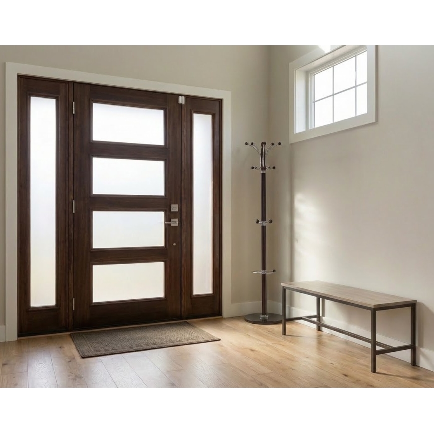 Wieszak stojący RAMO 185x38 cm, kolor wenge