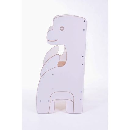 Wieża edukacyjna DINO biała/klon