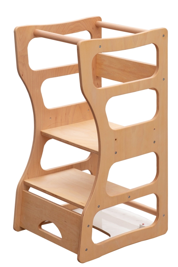 Wieża edukacyjna TWINN 83x45 cm brązowa