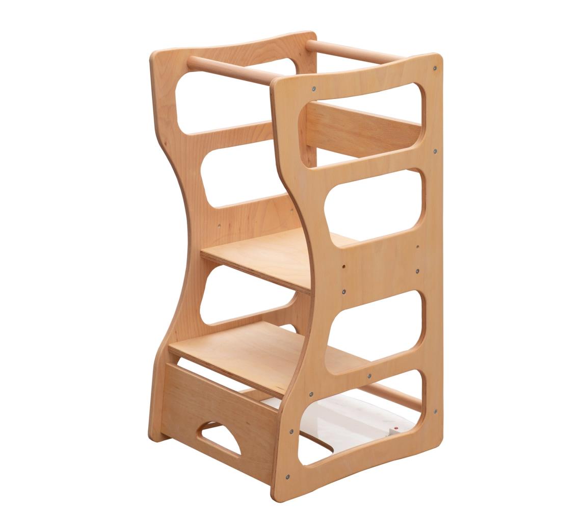 Wieża edukacyjna TWINN 83x45 cm brązowa