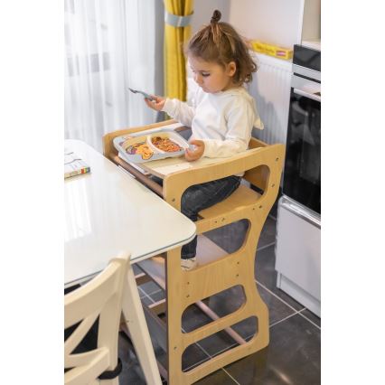 Wieża edukacyjna TWINN 83x45 cm brązowa