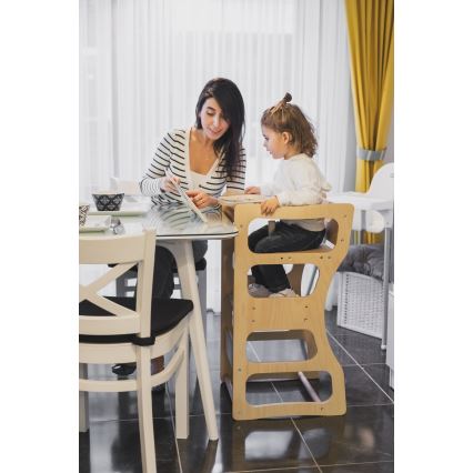 Wieża edukacyjna TWINN 83x45 cm brązowa