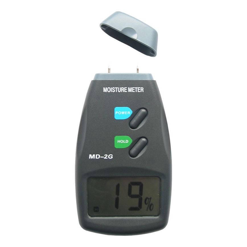 Wilgotnościomierz do drewna z wyświetlaczem LCD 9V