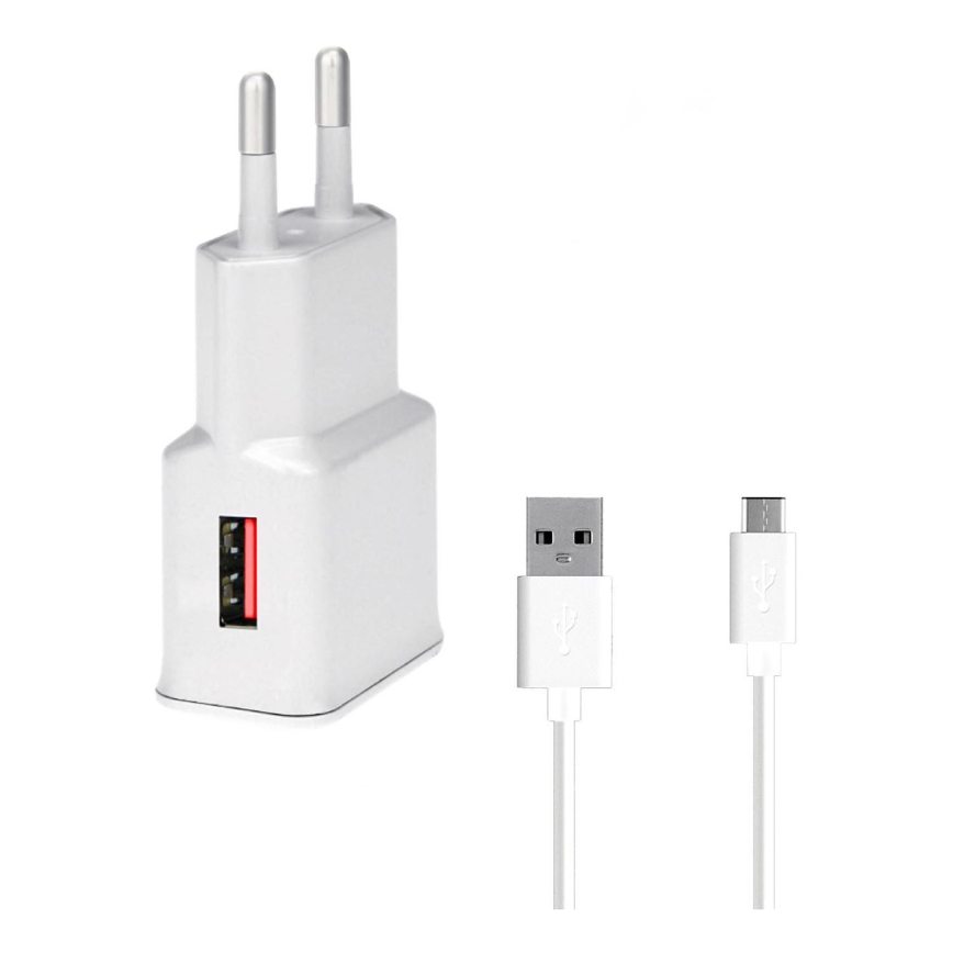 Winner Group- Adapter do szybkiego ładowania 1xUSB-A PD 18W + Kabel USB USB-C / USB-A 1m