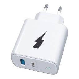 Winner Group - Adapter do szybkiego ładowania 1xUSB-C + 1xUSB-A Power Delivery 38W biały