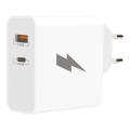 Winner Group - Adapter do szybkiego ładowania 1xUSB-C + 1xUSB-A Power Delivery 45W biały