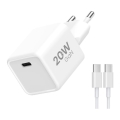 Winner Group- Adapter do szybkiego ładowania 1xUSB-C PD 20W + Kabel USB USB-C / USB-C 1m