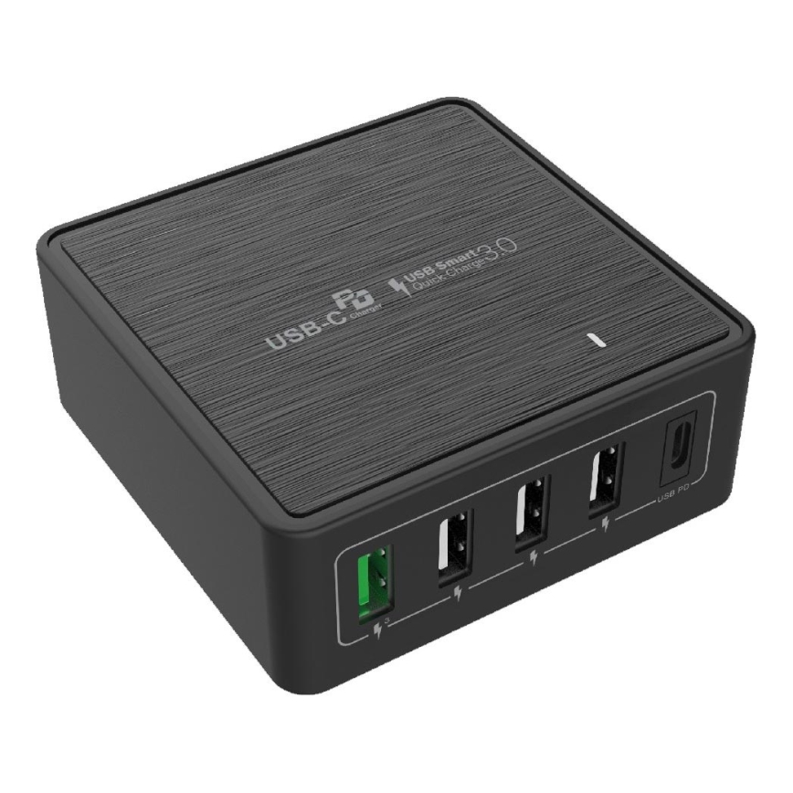 Winner Group - Adapter do szybkiego ładowania 5xUSB-C Power Delivery 60W czarny