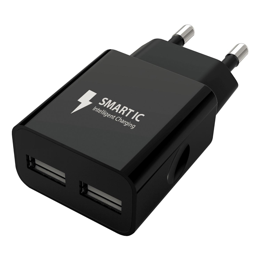 Winner Group - Adapter ładowania 2xUSB-A 12W czarny