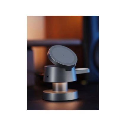 Winner Group - Bezprzewodowa ładowarka 4 w 1 MUSH8OOM 27W antracyt