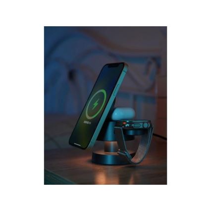 Winner Group - Bezprzewodowa ładowarka 4 w 1 MUSH8OOM 27W antracyt