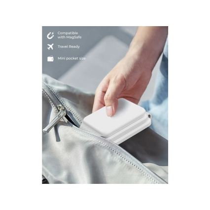 Winner Group - Bezprzewodowa składana ładowarka 3w1 MAXFLEX 22,5 W biała