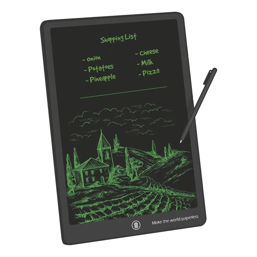 Winner Group - Elektroniczna tablica kreślarska 15" 1xCR2032 czarna