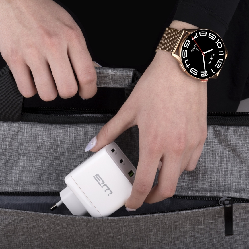 Winner Group - Inteligentny zegarek AirFlex 2 Elegance 280 mAh IP68 złoty
