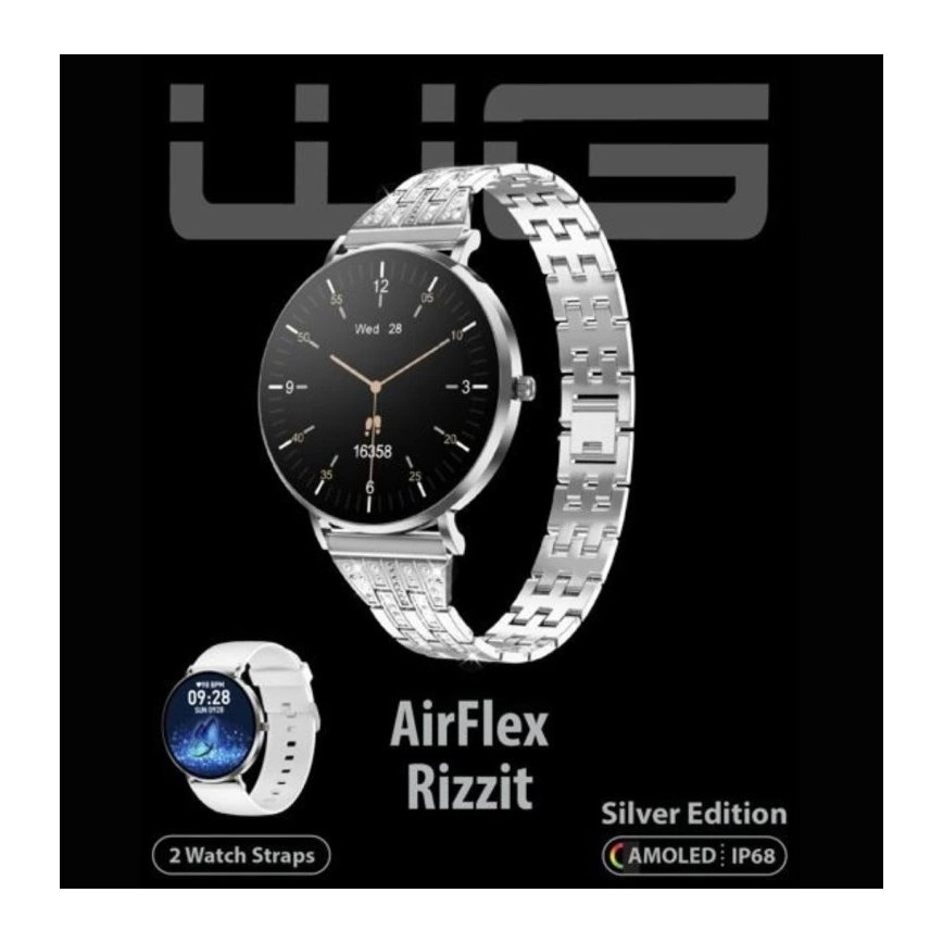 Winner Group - Inteligentny zegarek AirFlex3 Rizz It 200 mAh IP68 srebrny