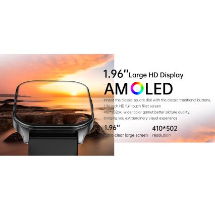 Winner Group - Inteligentny zegarek AirFlexOn 300 mAh IP68 srebrny