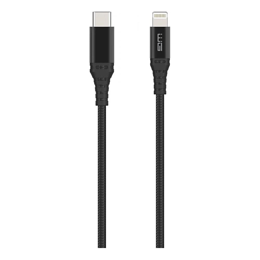Winner Group - Kabel USB MFI Lightning / USB-C 1m czarny
