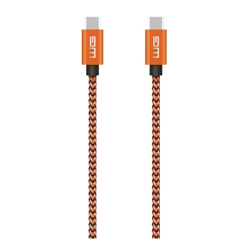 Winner Group - Kabel USB USB-C / USB-C 60W 1m pomarańczowy
