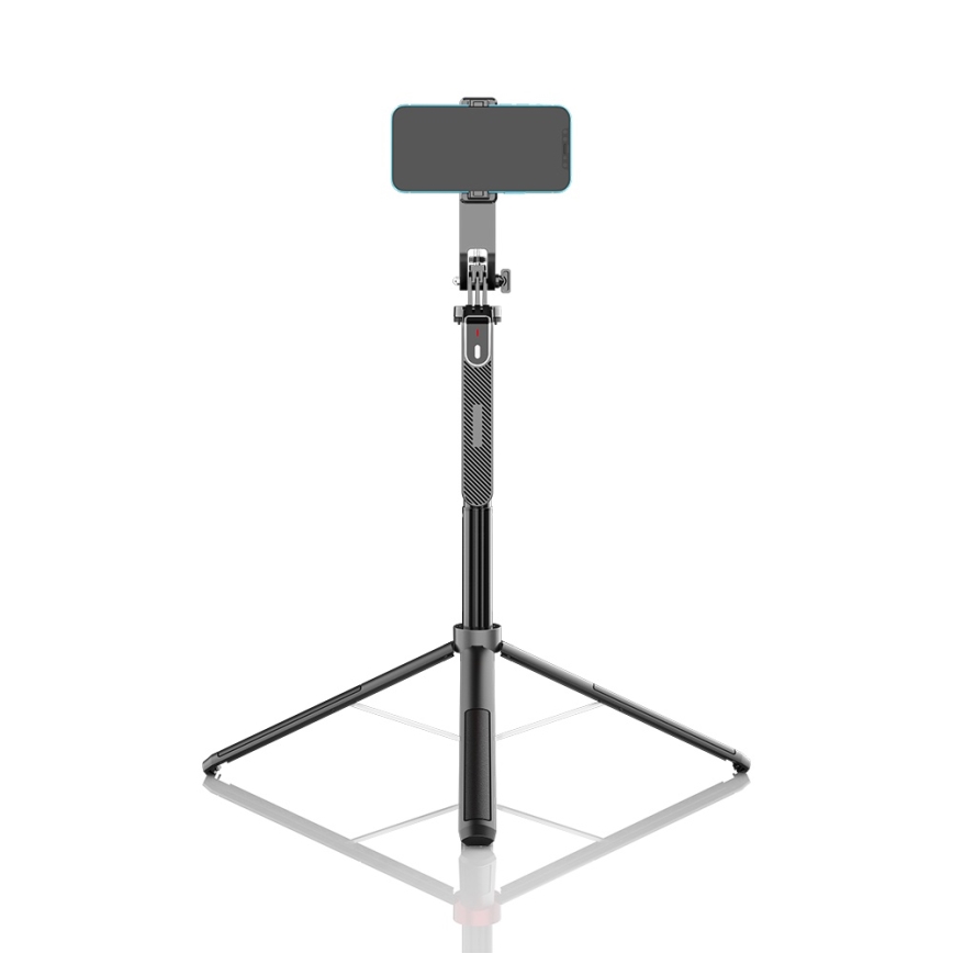 Winner Group - Kijek do selfie 3w1 ze stojakiem 55 mAh 180 cm czarny
