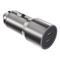 Winner Group - Ładowarka samochodowa 2xUSB-C Power Delivery 60W srebrny