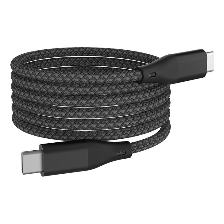 Winner Group - Magnetyczny Kabel USB USB-C / USB-C 60W 1m czarny