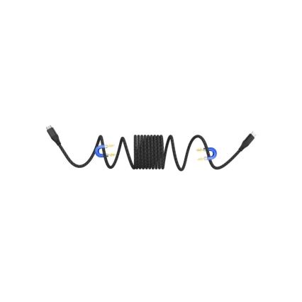 Winner Group - Magnetyczny Kabel USB USB-C / USB-C 60W 1m czarny