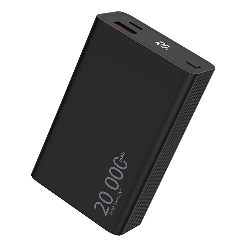 Winner Group - Power bank z wyświetlaczem 20000 mAh 20W Power Delivery czarny