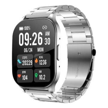 Winner Group - Smartwatch AirFlexOne 300 mAh IP68 srebrny
