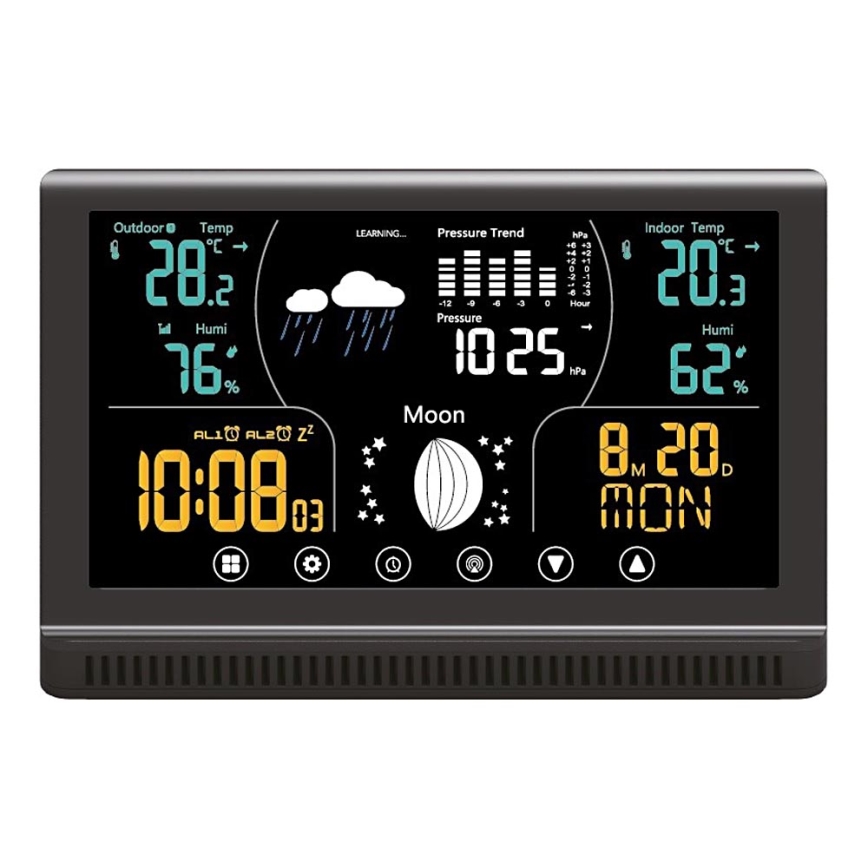 Winner Group - Stacja meteorologiczna z LCD wyświetlacz kolorowy i budzik 5xAAA