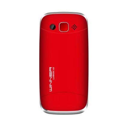 Winner Group - Telefon komórkowy dla seniorów 1600 mAh czerwony