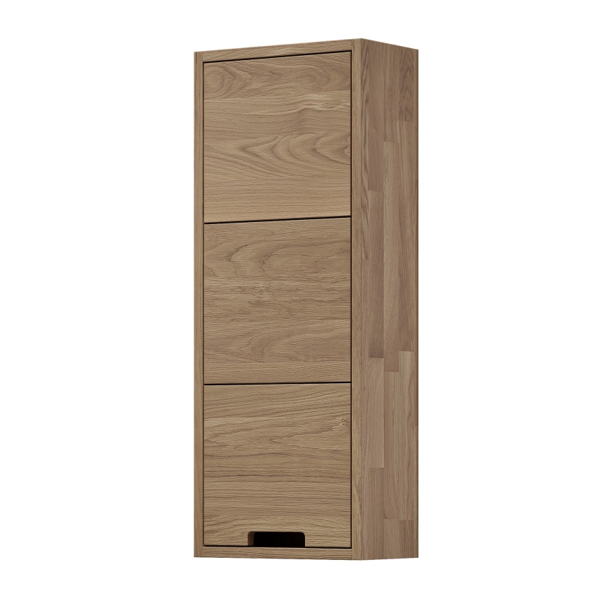 Wisząca szafka łazienkowa GRIBSKOV 90 cm beżowa/dąb