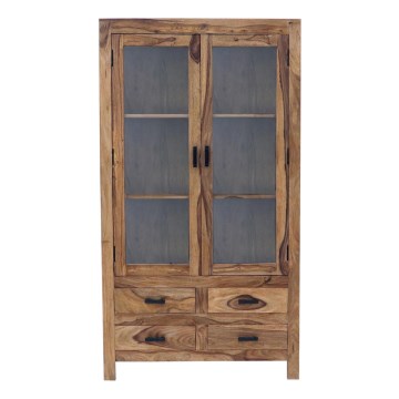 Witryna wystawowa RAMI 180x100 cm solidne drewno/palisander