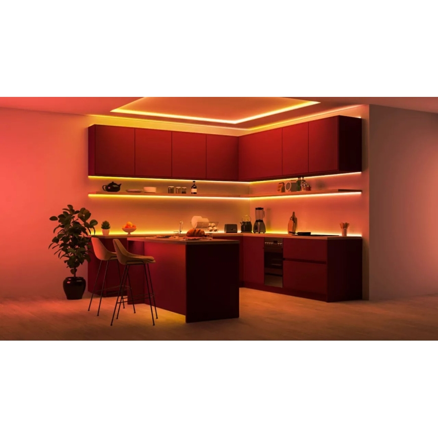 WiZ - 4m ściemnialna taśma LED RGBIC, 10,2W/5V, 2700-6500K, Wi-Fi