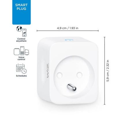 WiZ - Inteligentne gniazdko E 2300W Wi-Fi